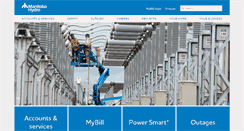 Desktop Screenshot of hydro.mb.ca